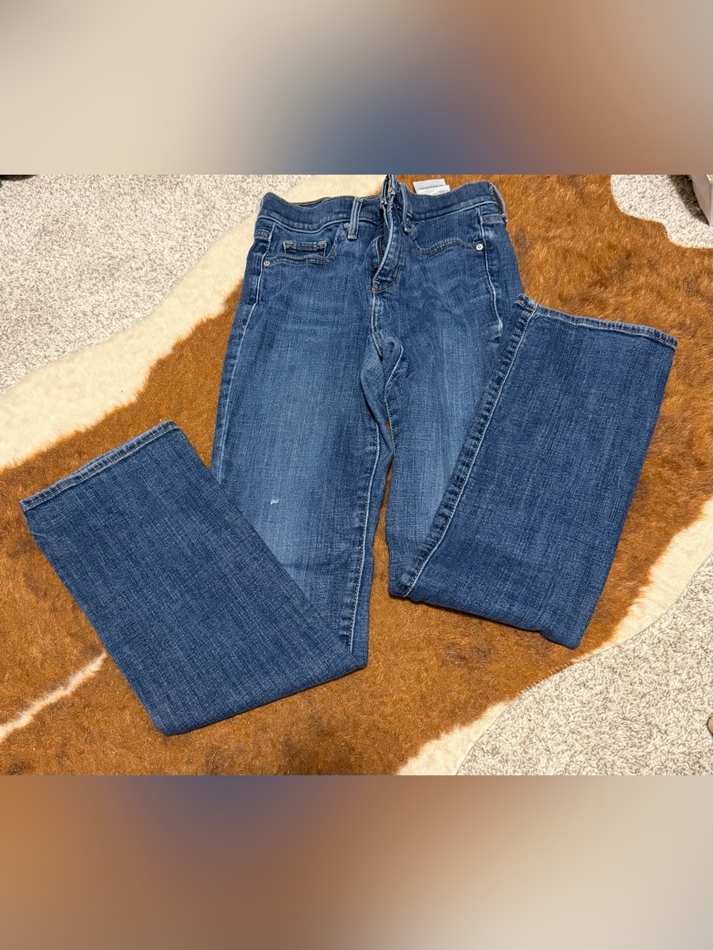 Classic Women's Blue Straight-Leg Jeans